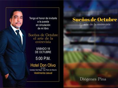 Periodista Diógenes Pina pone en circulación su obra