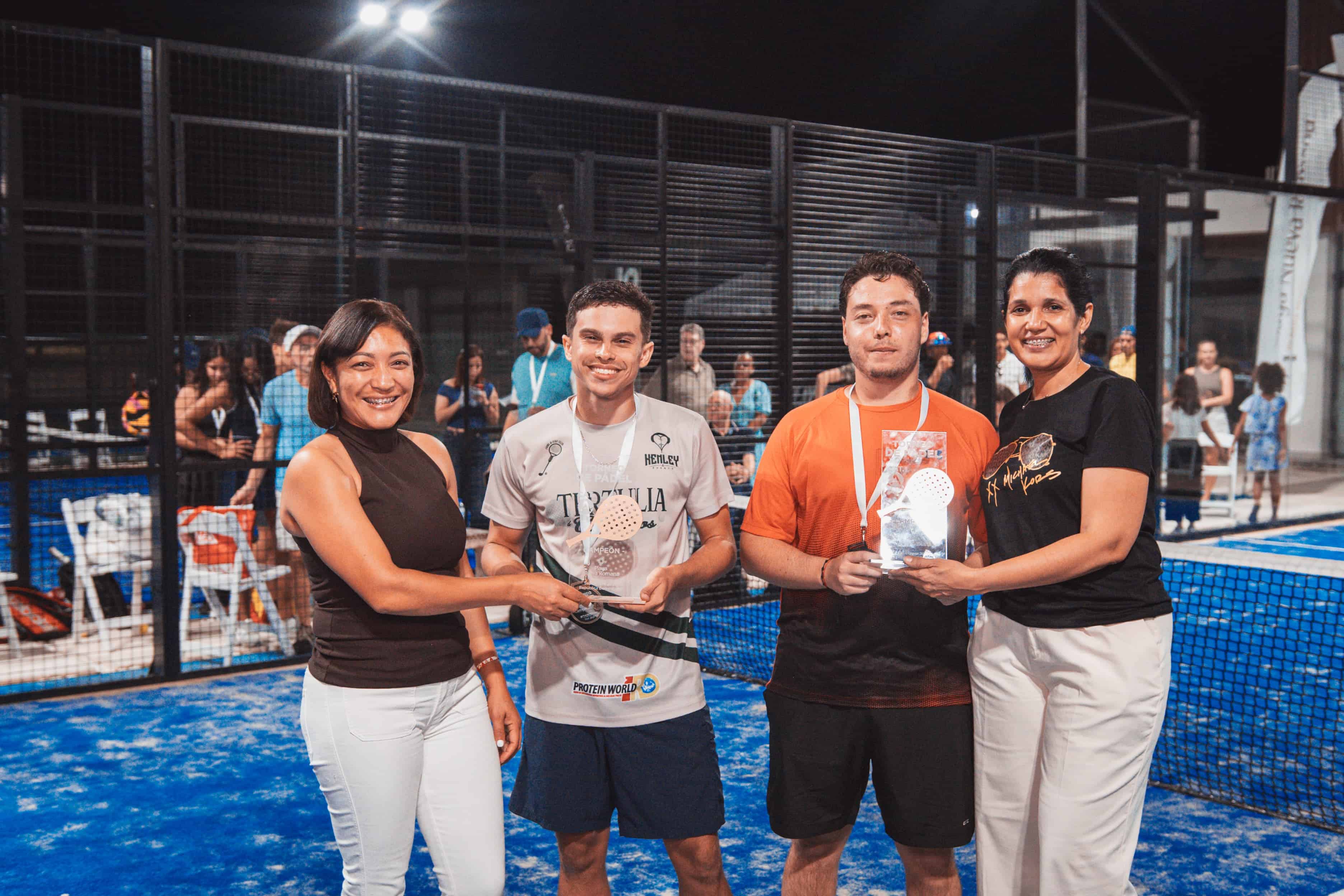 Rossy Santana, Carlos Cabral Jr., Jorge Di Zio y Felvianny Estévez. 