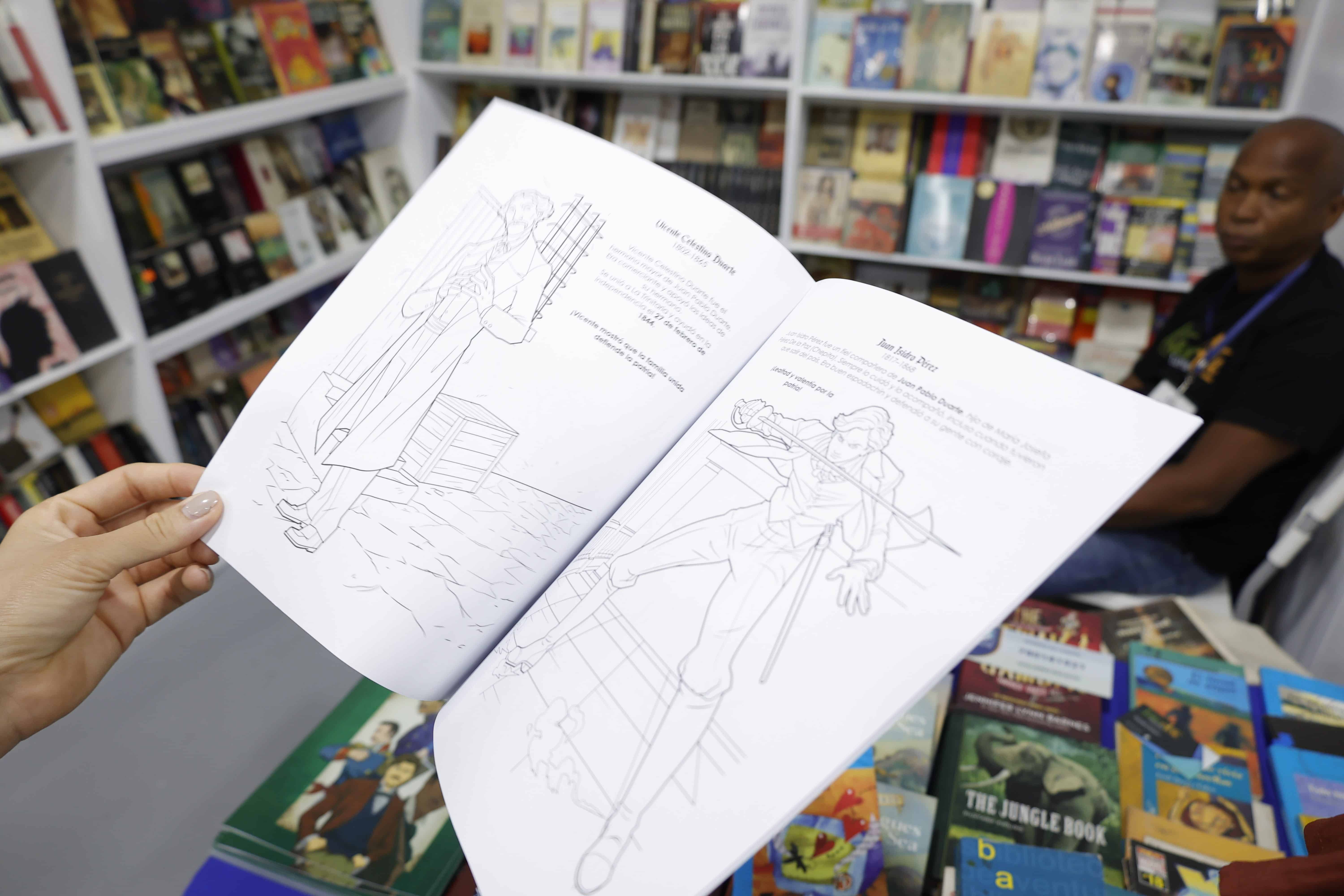 El libro pone a colorear a personajes dominicanos.