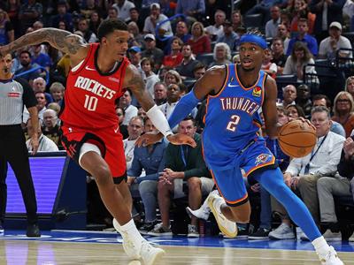 SGA lidera a los Thunder en triunfo ante los Rockets en inicio de NBA