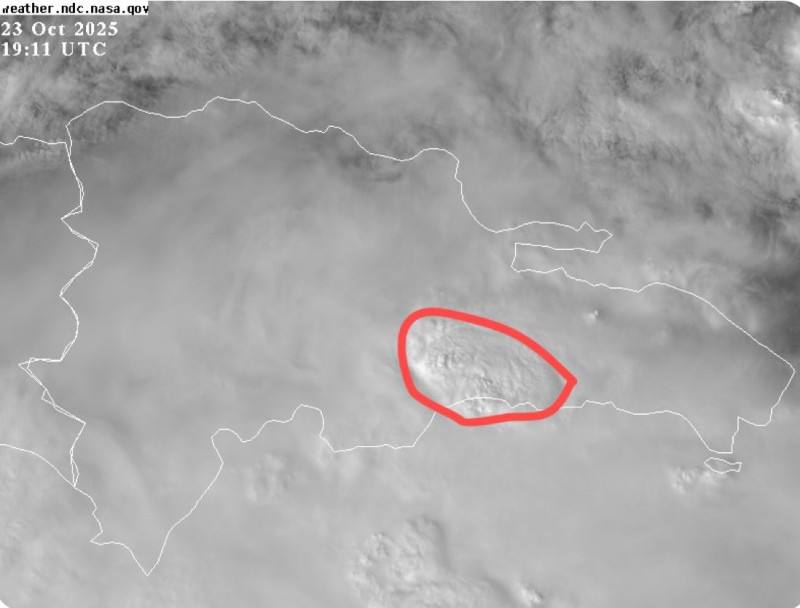 Tormenta Melissa: Gran Santo Domingo continuará con lluvias y tormentas eléctricas la noche de este jueves