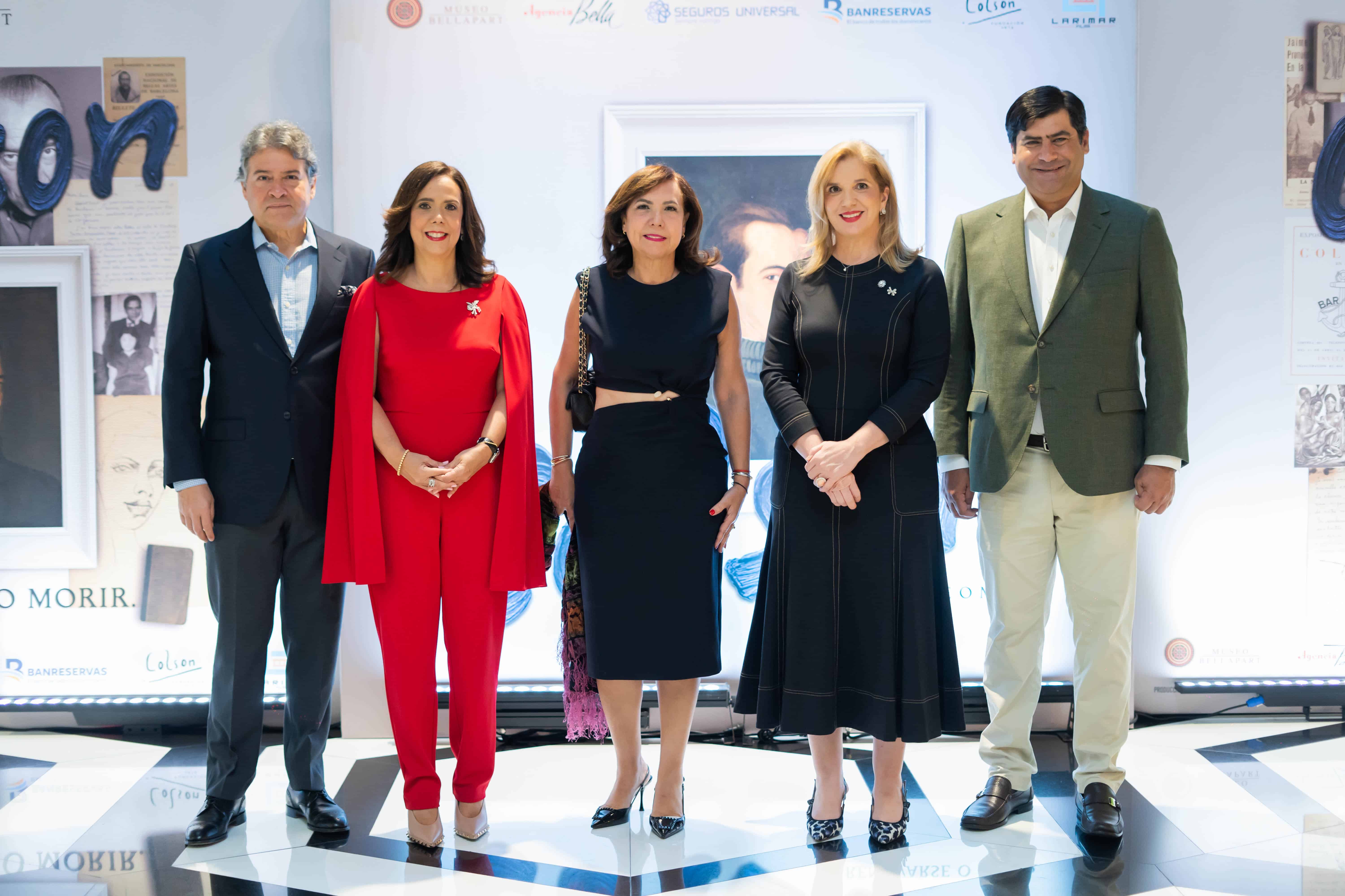 Práxedes Castillo, Maribel Bellapart, Maripili Bellapart, Elsa Turull de Alma y Antonio Alma Iglesias.