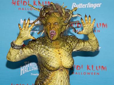 Heidi Klum y su disfraz de medusa en Halloween