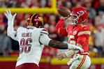 Patrick Mahomes comanda victoria de Chiefs sobre Commanders en cierre de semana ocho de la NFL