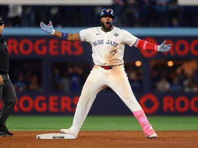 Vladimir Guerrero Jr.: es felicitado por Luis Abinader