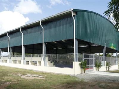 Abinader y Cruz inauguran techado multiuso en Campamento MIlitar