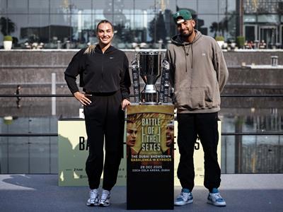 Tenis: Sabalenka-Kyrgios, entre espectáculo y "Batalla de los Sexos"